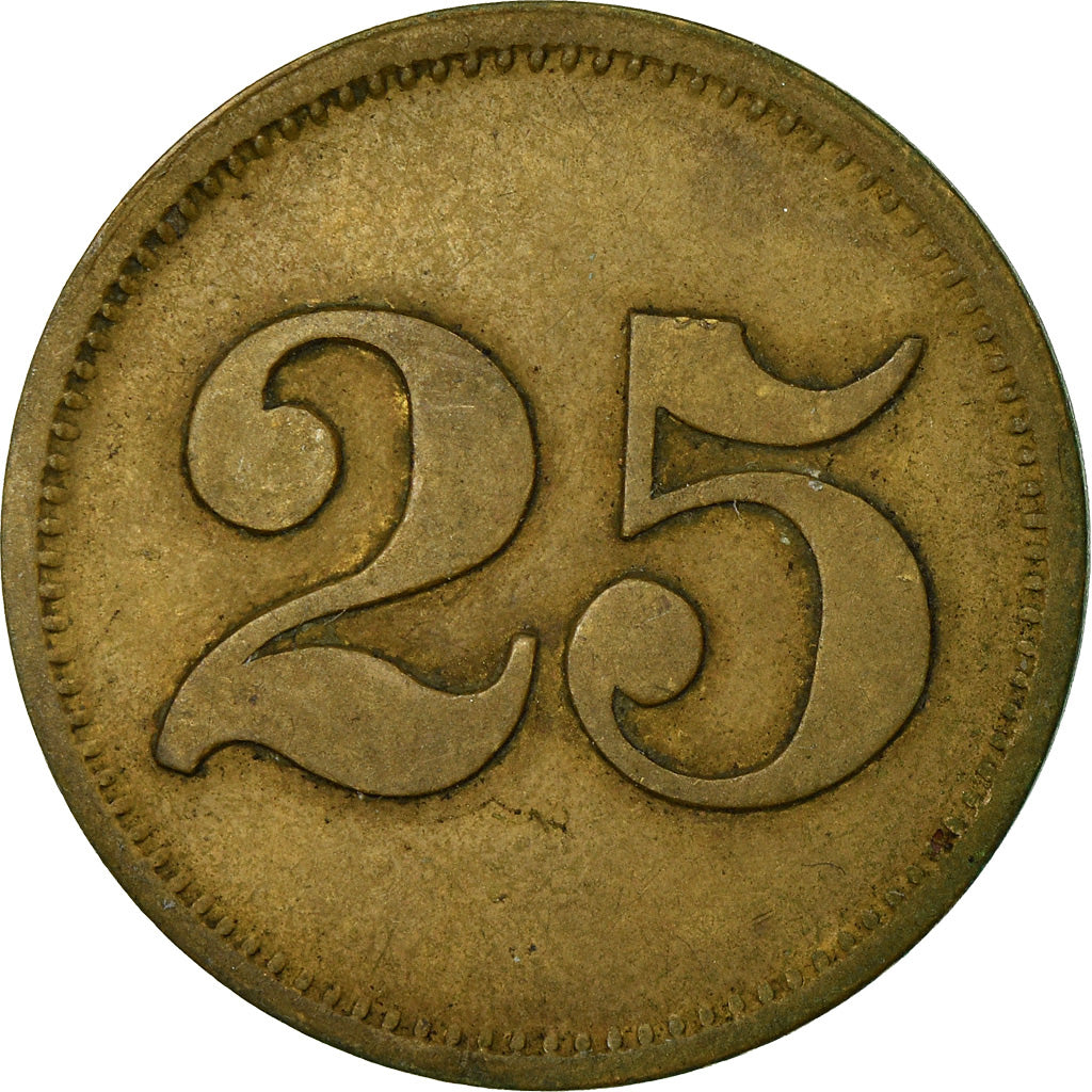 Coin, France, Grand Café Windsor, Metz, 25 Pfennig, EF(40-45), Copper
