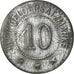 Monnaie, France, Kommandantur Tr. Üb. Pl., Oberhofen, 10 Pfennig, TTB, Zinc