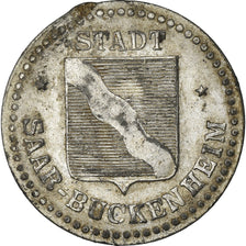 Moeda, França, Kleingeldersatzmarke, Saar-Buckenheim, 5 Pfennig, AU(50-53)