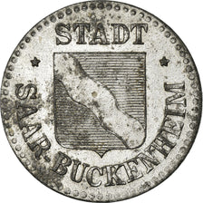 Coin, France, Kleingeldersatzmarke, Saar-Buckenheim, 10 Pfennig, AU(50-53)