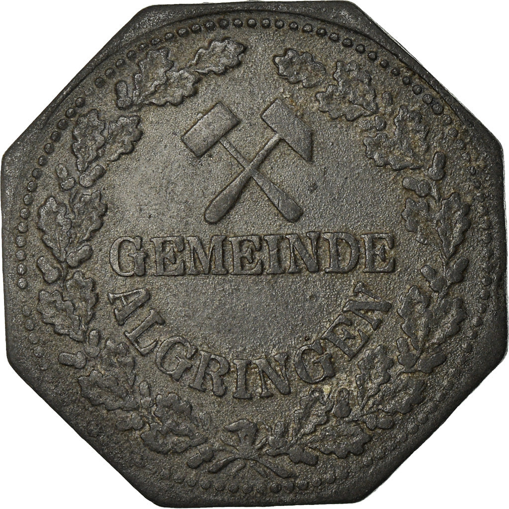 Coin, France, Kleingeldersatzmarke, Algringen, 5 Pfennig, EF(40-45), Zinc