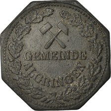 Coin, France, Kleingeldersatzmarke, Algringen, 5 Pfennig, EF(40-45), Zinc