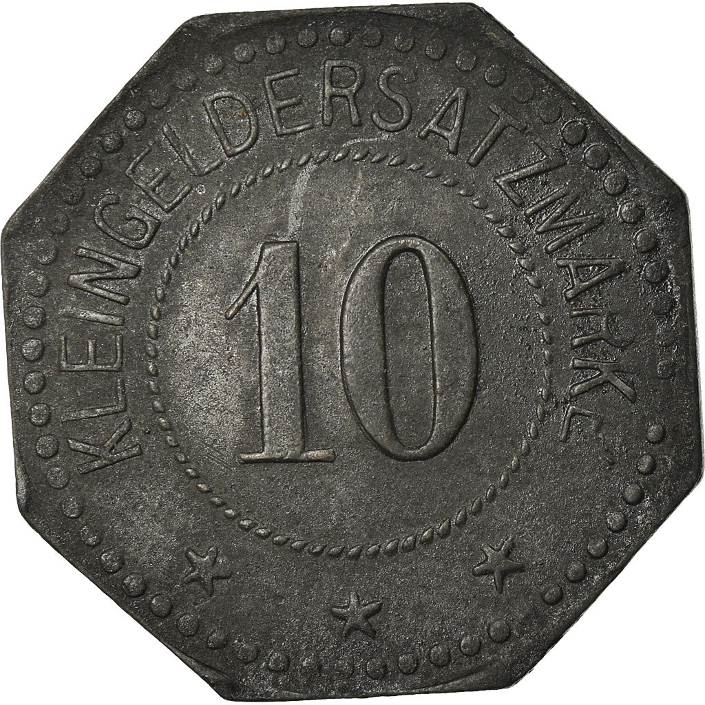 Coin, France, Kleingeldersatzmarke, Algringen, 10 Pfennig, EF(40-45), Zinc