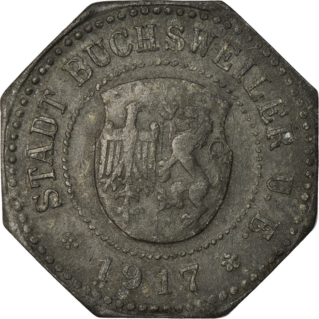 Monnaie, France, Kleingeldersatzmarke, Buchsweiler, 20 Pfennig, 1917, TTB, Zinc