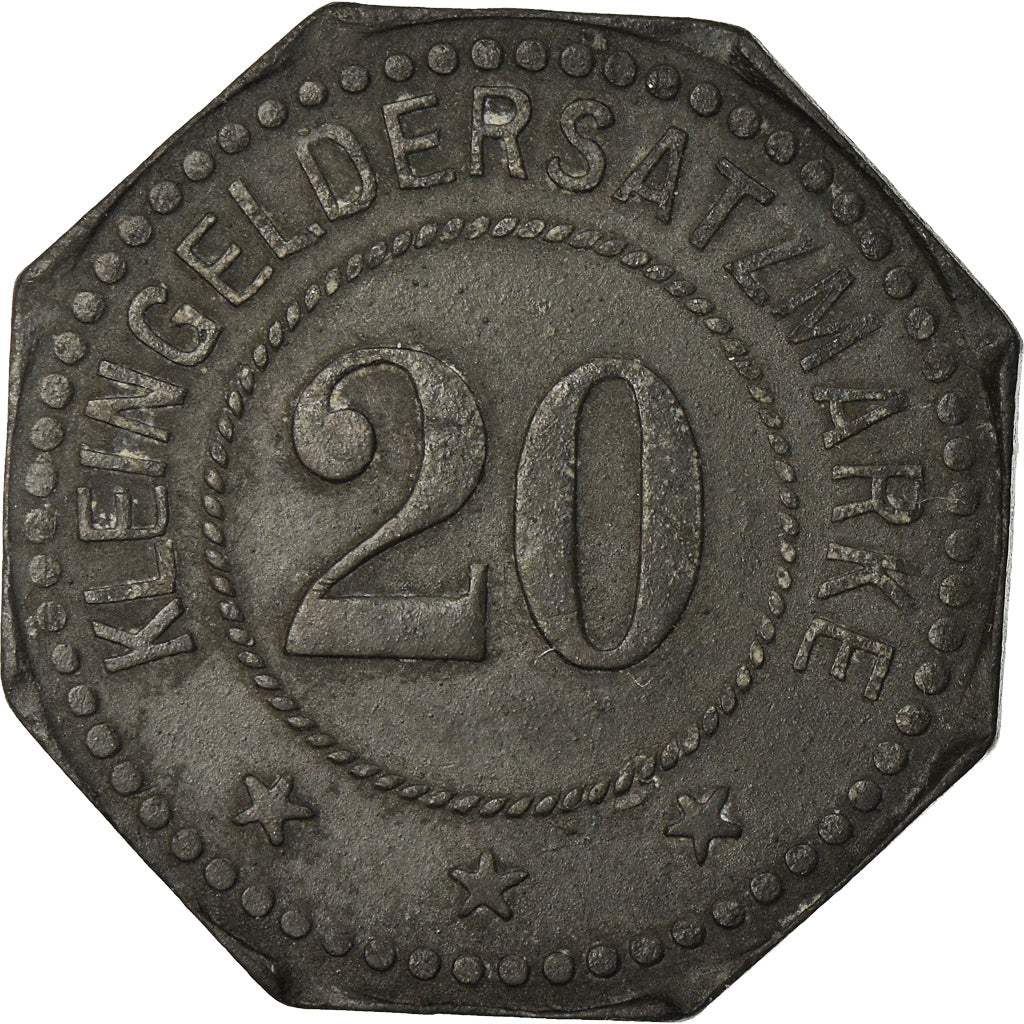 Monnaie, France, Kleingeldersatzmarke, Buchsweiler, 20 Pfennig, 1917, TTB, Zinc