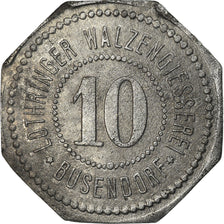 Moneta, Francia, Kleingeldersatzmarke, Busendorf, 10 Pfennig, BB, Zinco