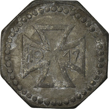 Monnaie, France, Kriegsnotgeld, Diedenhofen, 50 Pfennig, 1917, TTB, Zinc