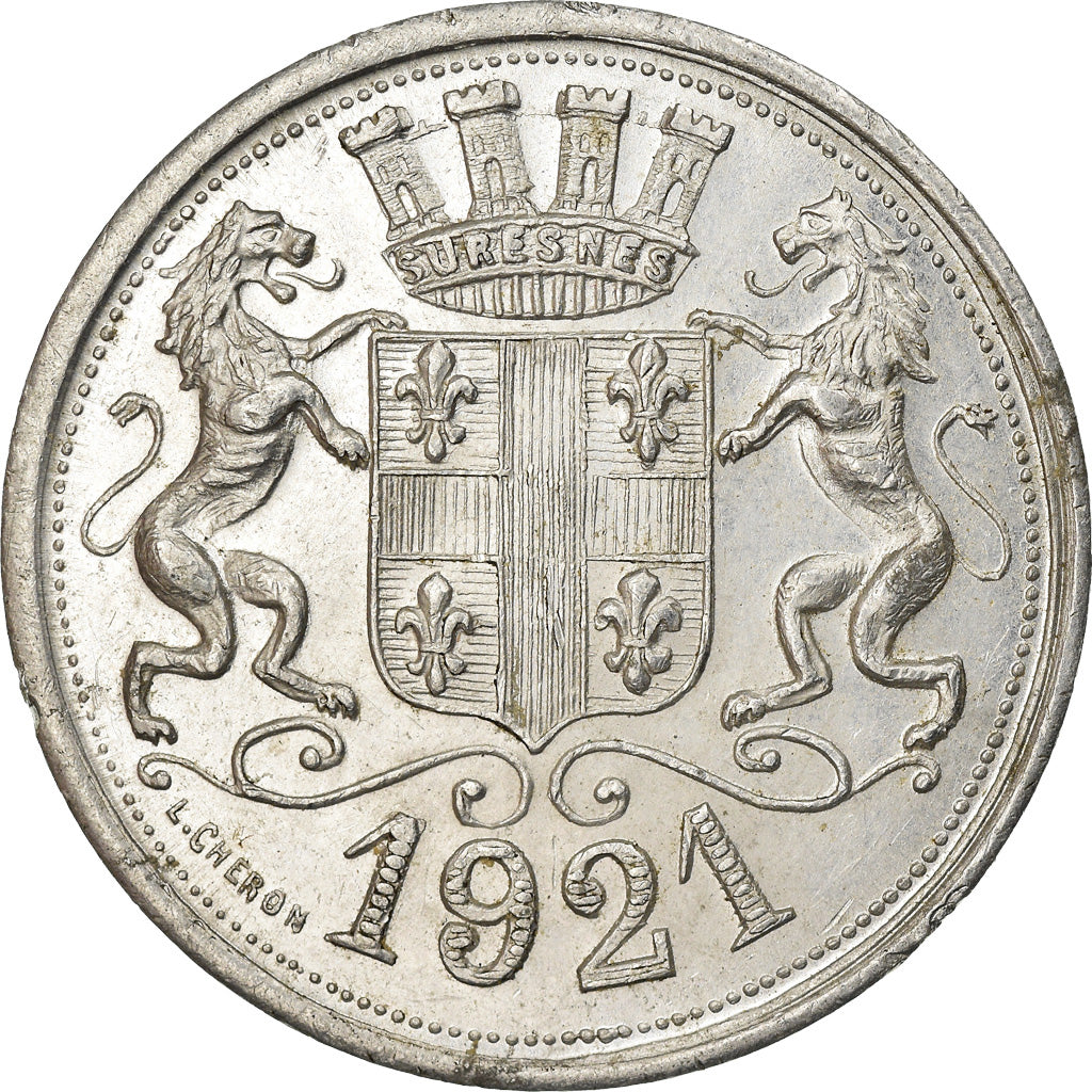 Moneta, Francia, Chemin de Fer du Bois de Boulogne, Paris, 20 Centimes, 1921