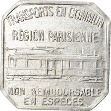 Coin, France, Transport en Commun Région Parisienne, Paris, 25 Centimes