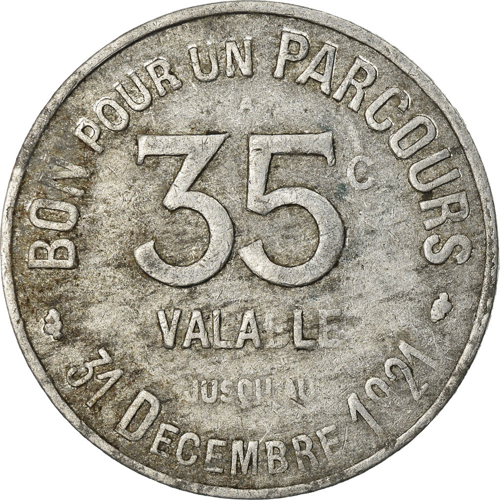 Münze, Frankreich, Transport en Commun Région Parisienne, Paris, 35 Centimes