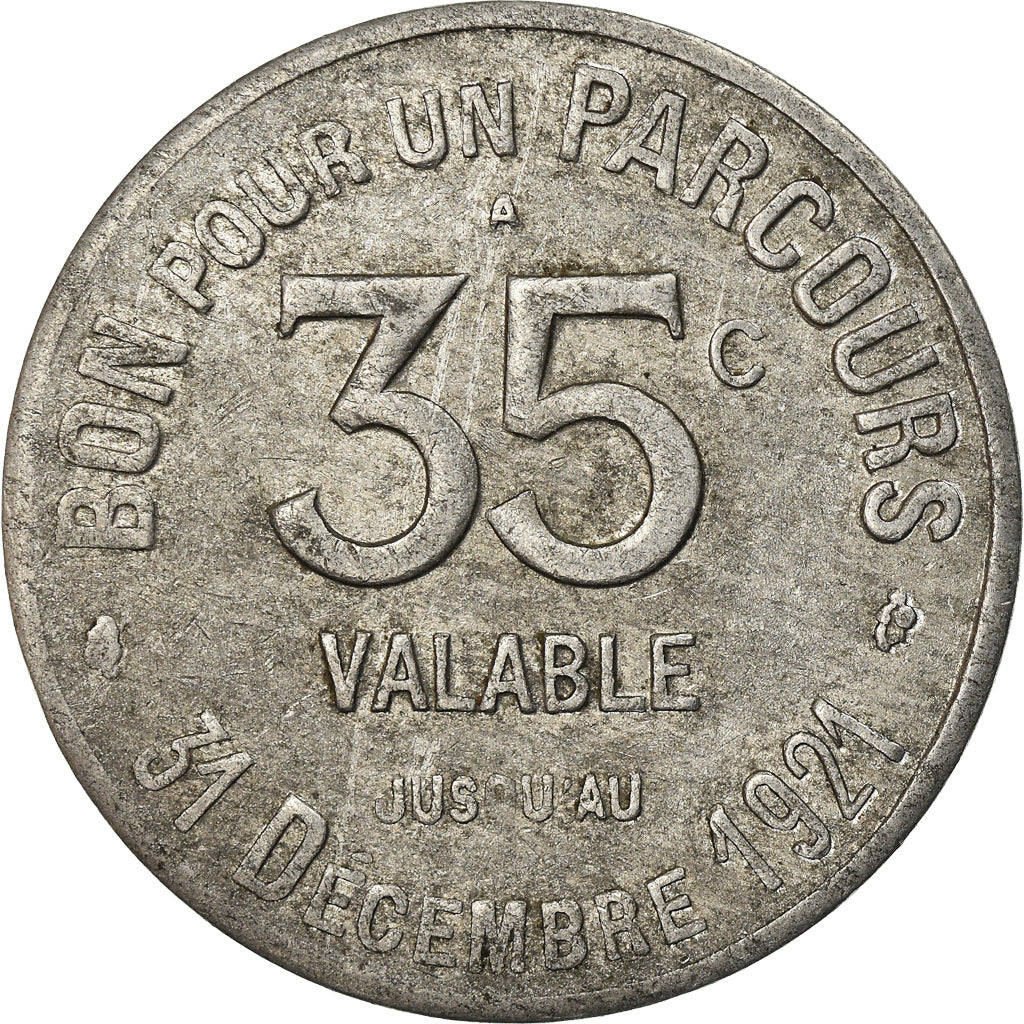 Münze, Frankreich, Transport en Commun Région Parisienne, Paris, 35 Centimes
