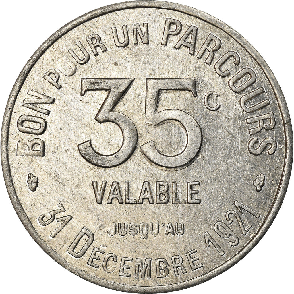 Coin, France, Transport en Commun Région Parisienne, Paris, 35 Centimes