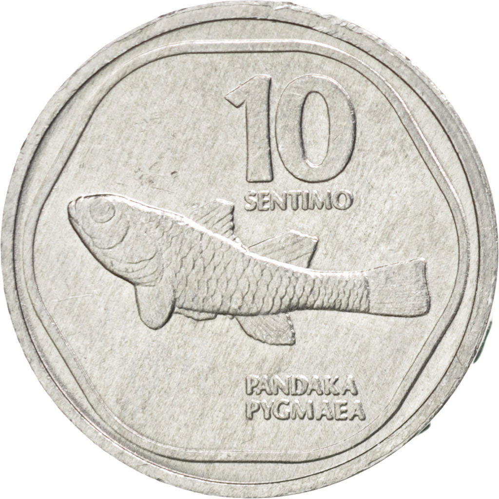 Coin, Philippines, 10 Sentimos, 1984, MS(63), Aluminum, KM:240.2
