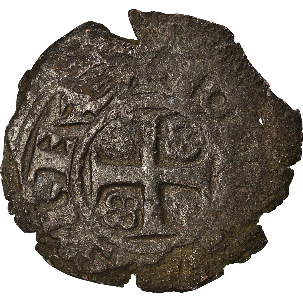 Moneda, Francia, Jean II le Bon, Blanc aux quadrilobes, BC, Vellón