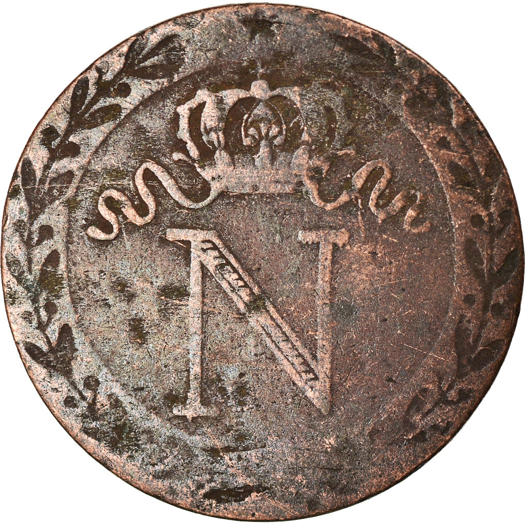 Coin, France, Napoléon I, 10 Centimes, 1808, Paris, Contemporary forgery