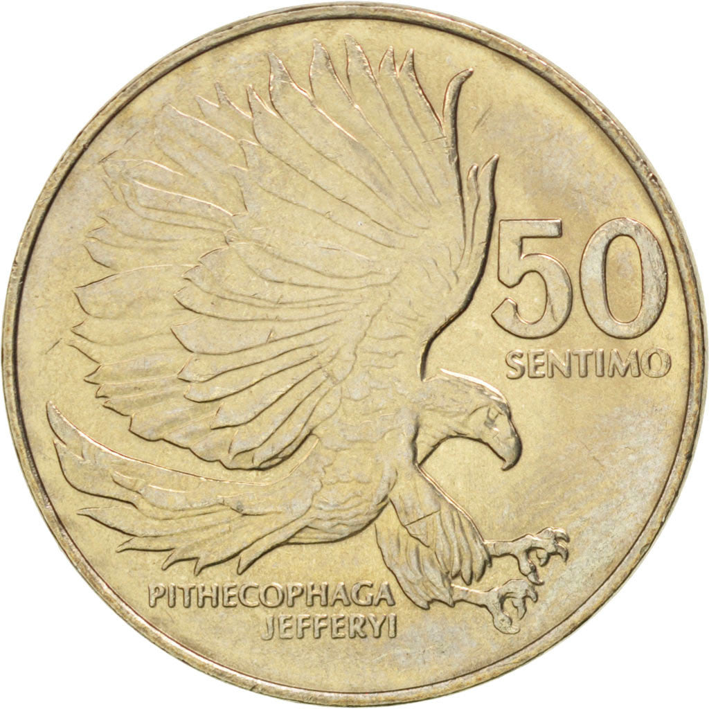 Coin, Philippines, 50 Sentimos, 1988, MS(63), Copper-nickel, KM:242.1