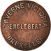 Coin, Belgium, Taverne Victoria, Englebert, Bruxelles, 25 Centimes, EF(40-45)
