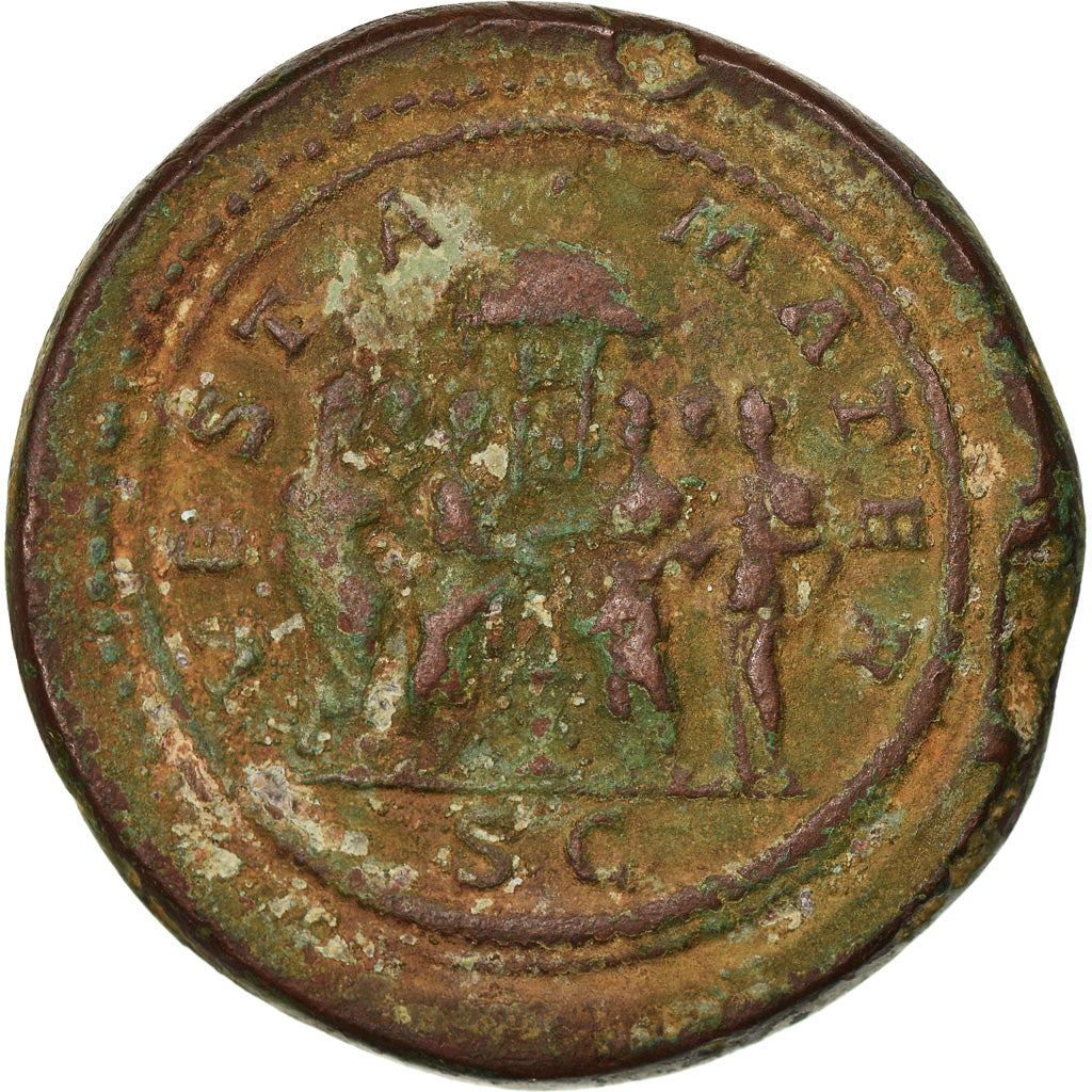 Moneta, Julia Domna, Cast Paduan As, 16-17th century, BB, Bronzo, Cohen:243