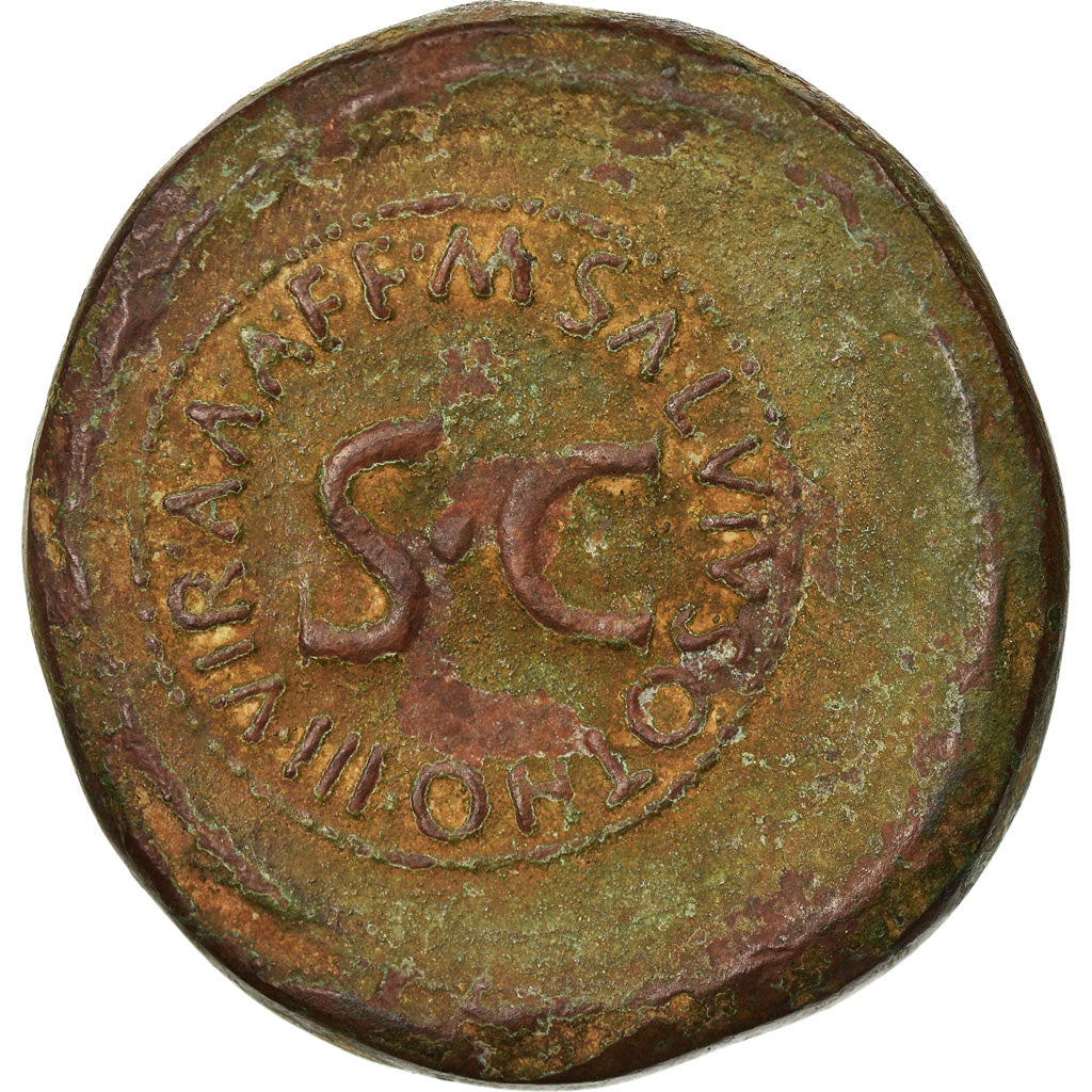 Coin, Augustus, Cast Paduan Dupondius, 16-17th century, EF(40-45), Bronze