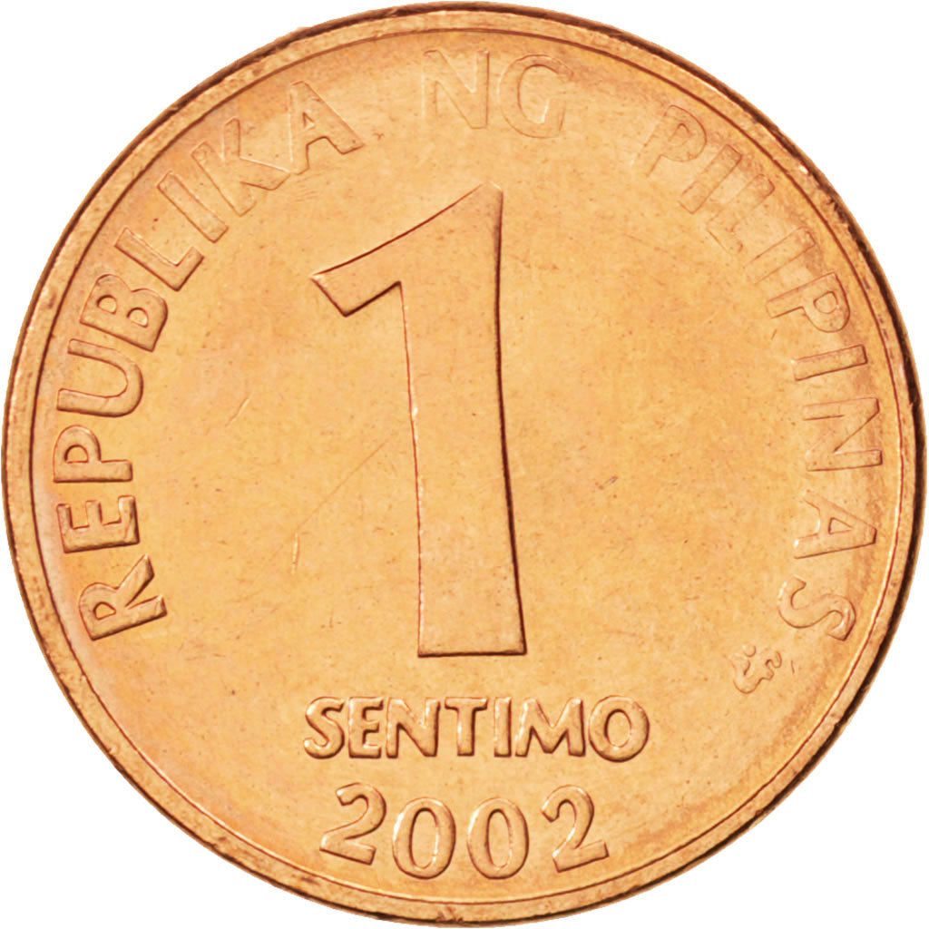 PHILIPPINES, Sentimo, 2002, KM #273, MS(63), Copper Plated Steel, 15.5, 2.00