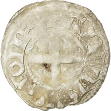 Moneta, Francja, Poitou, Alphonse de France, Denarius, Undated, VF(30-35)