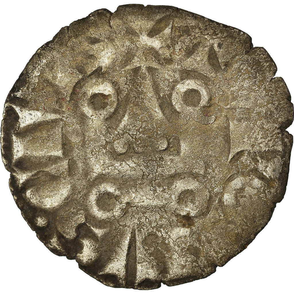 Moneta, Francja, Philip III, Denier Tournois, Undated, VF(30-35), Bilon