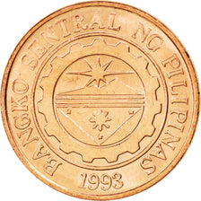Coin, Philippines, 10 Sentimos, 2005, MS(63), Copper Plated Steel, KM:270.1