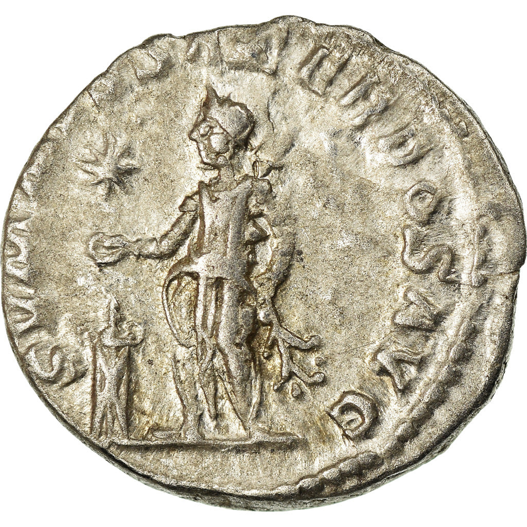 Coin, Elagabalus, Denarius, 221-222, Rome, AU(50-53), Silver, RIC:146