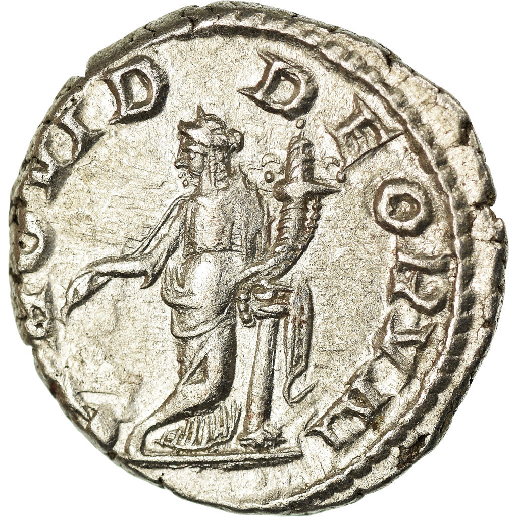 Coin, Elagabalus, Denarius, 219-220, Rome, AU(50-53), Silver, RIC:130