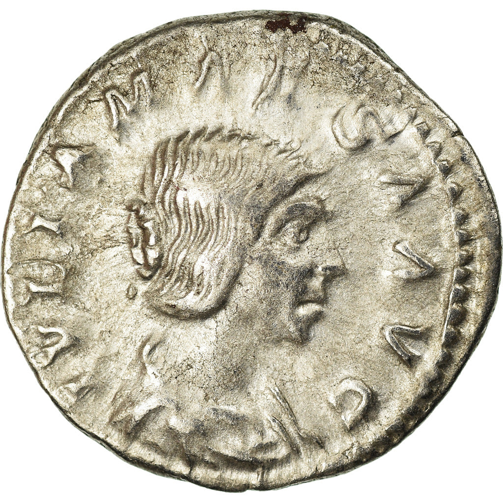 Coin, Julia Maesa, Denarius, 220-222, Rome, AU(50-53), Silver, RIC:271