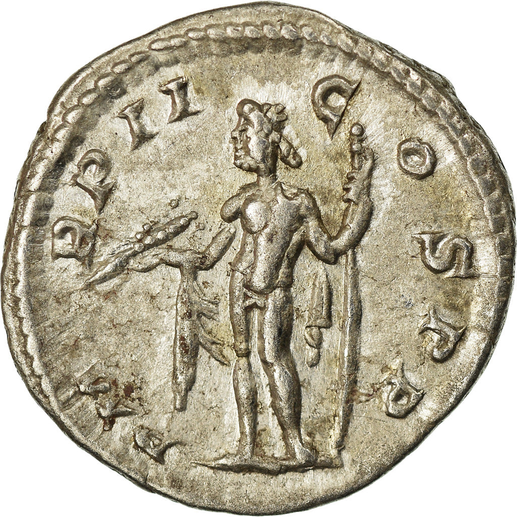 Coin, Severus Alexander, Denarius, AD 223, Rome, AU(50-53), Silver, RIC:19