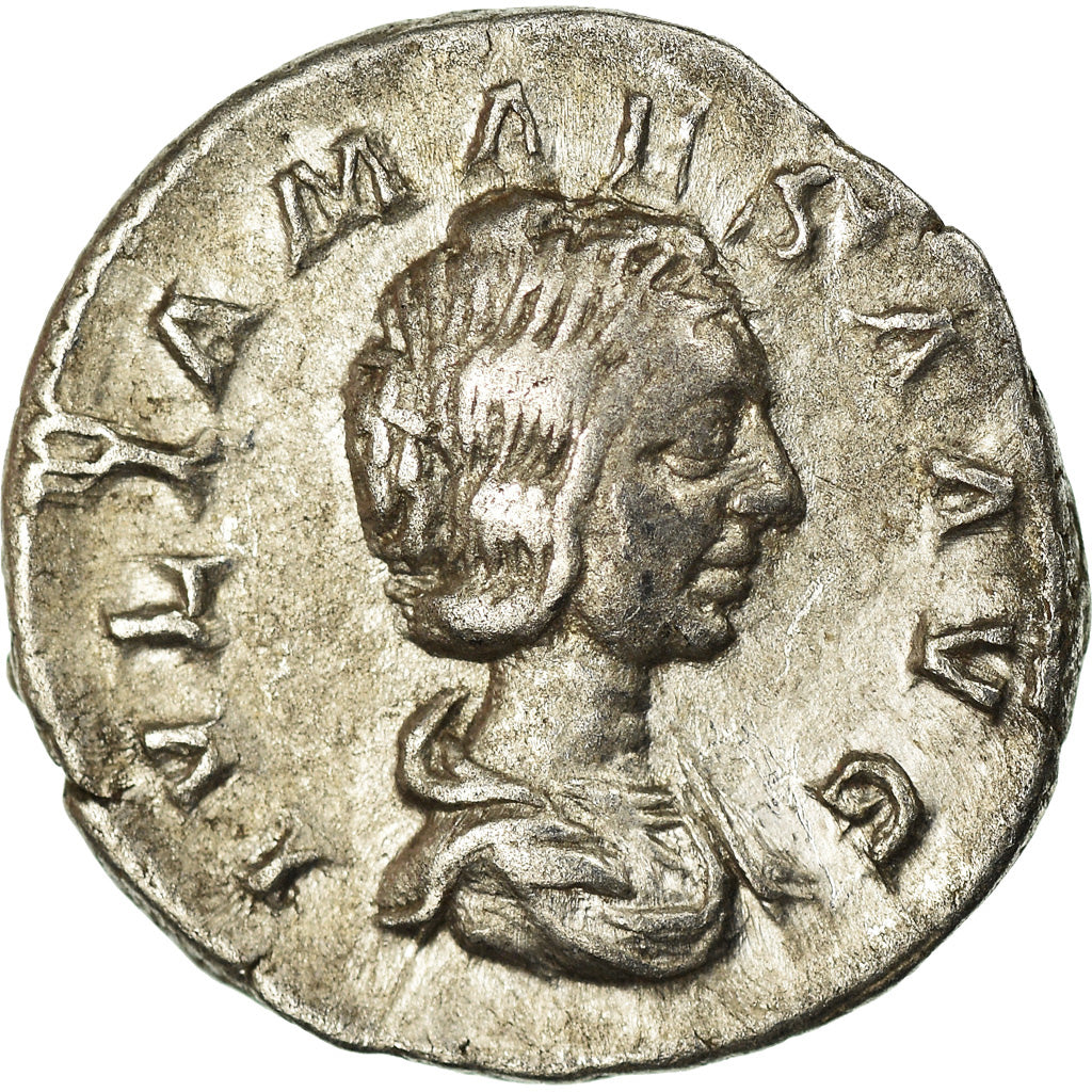Coin, Julia Maesa, Denarius, 218-220, Rome, AU(50-53), Silver, RIC:249