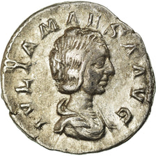 Coin, Julia Maesa, Denarius, 218-220, Rome, AU(50-53), Silver, RIC:249
