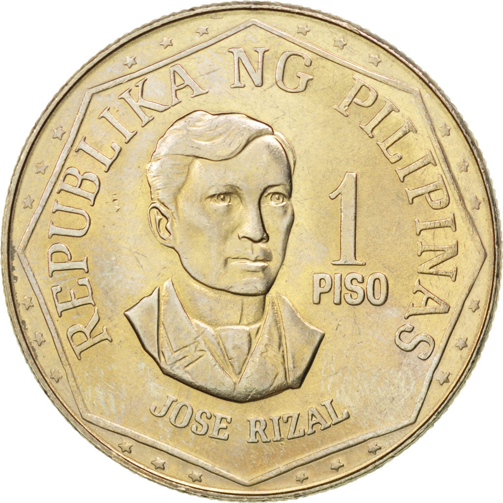 PHILIPPINES, Piso, 1977, KM #209.1, MS(63), Copper-Nickel, 29, 9.57