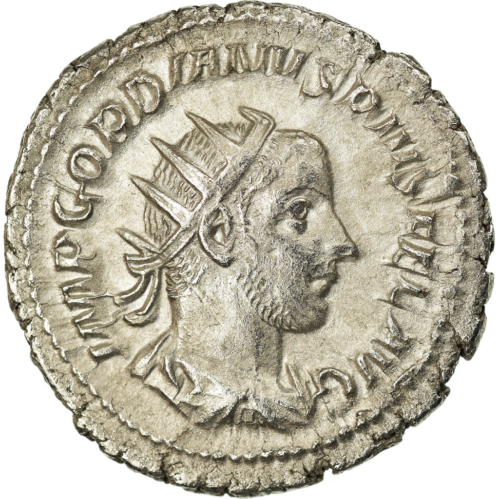 Coin, Gordian III, Antoninianus, 244, Rome, AU(55-58), Silver, RIC:148