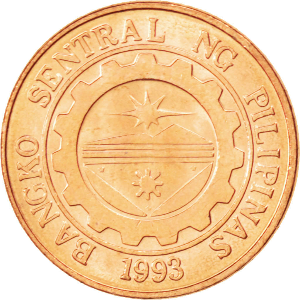 PHILIPPINES, Sentimo, 2007, KM #273, MS(63), Copper Plated Steel, 15.5, 1.97