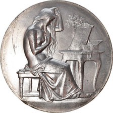 France, Medal, Gravure, Grand Prix de Rome, Jeune Fille a sa Toilette, Arts &