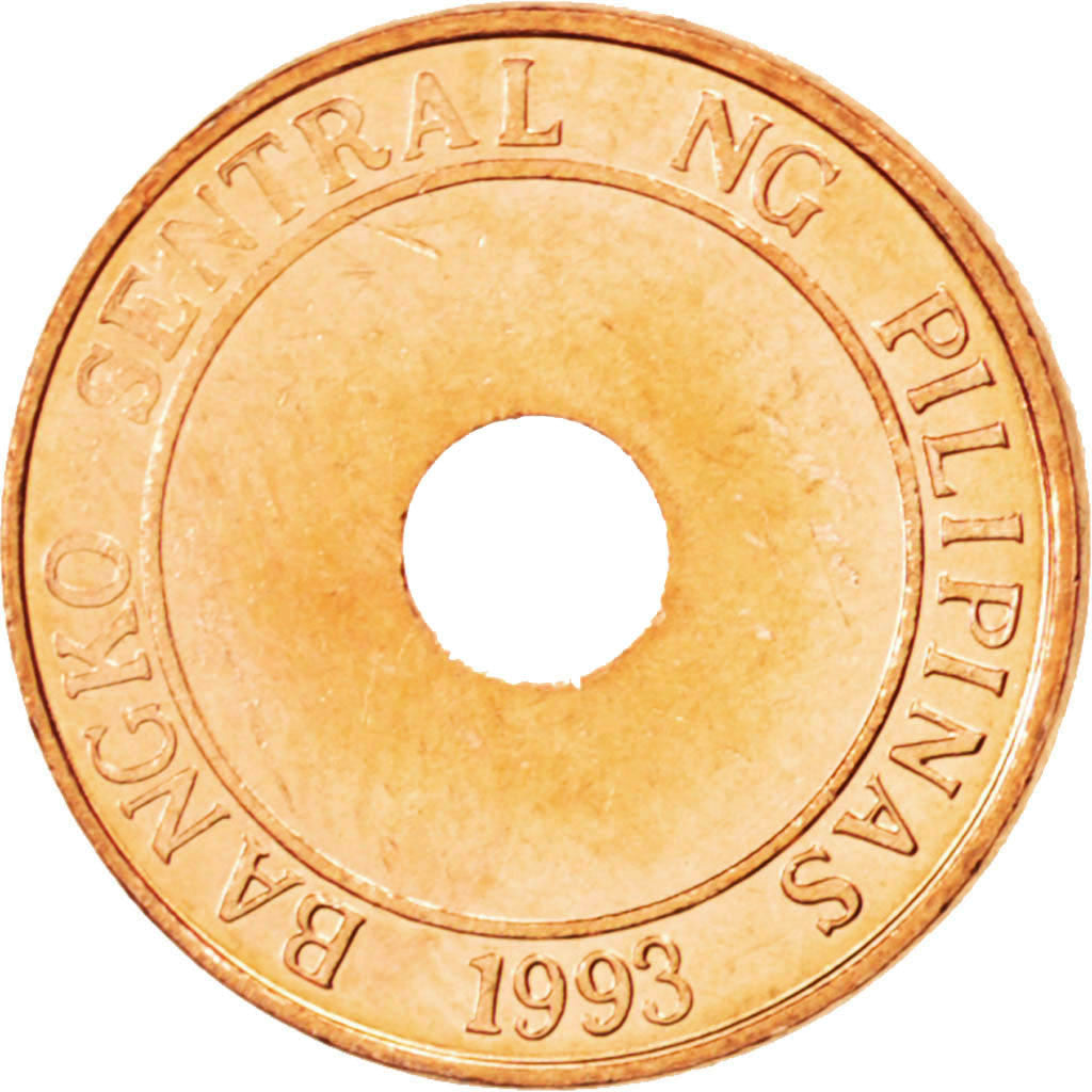 PHILIPPINES, 5 Sentimos, 1995, KM #268, MS(63), Copper Plated Steel, 15.5, 1.90