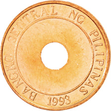 PHILIPPINES, 5 Sentimos, 1995, KM #268, MS(63), Copper Plated Steel, 15.5, 1.90