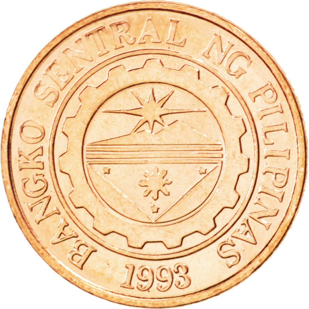 Coin, Philippines, 10 Sentimos, 2005, MS(63), Copper Plated Steel, KM:270.1