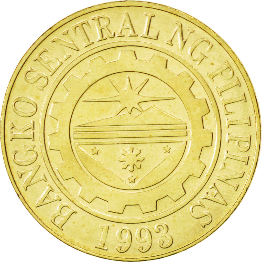 Coin, Philippines, 25 Sentimos, 2010, MS(63), Brass plated steel, KM:271a