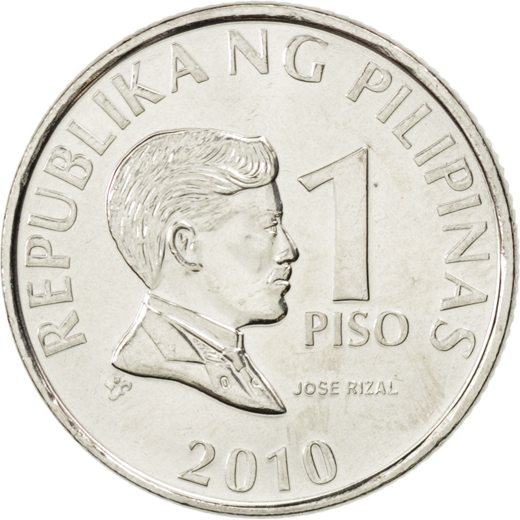 PHILIPPINES, Piso, 2010, KM #269a, MS(63), Nickel Plated Steel, 24, 5.41