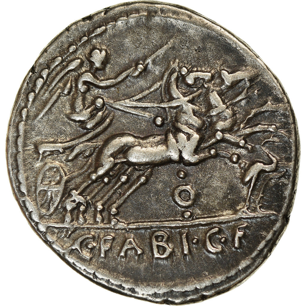 Coin, Fabia, Denarius, 102 BC, Rome, AU(55-58), Silver, Crawford:322/1b