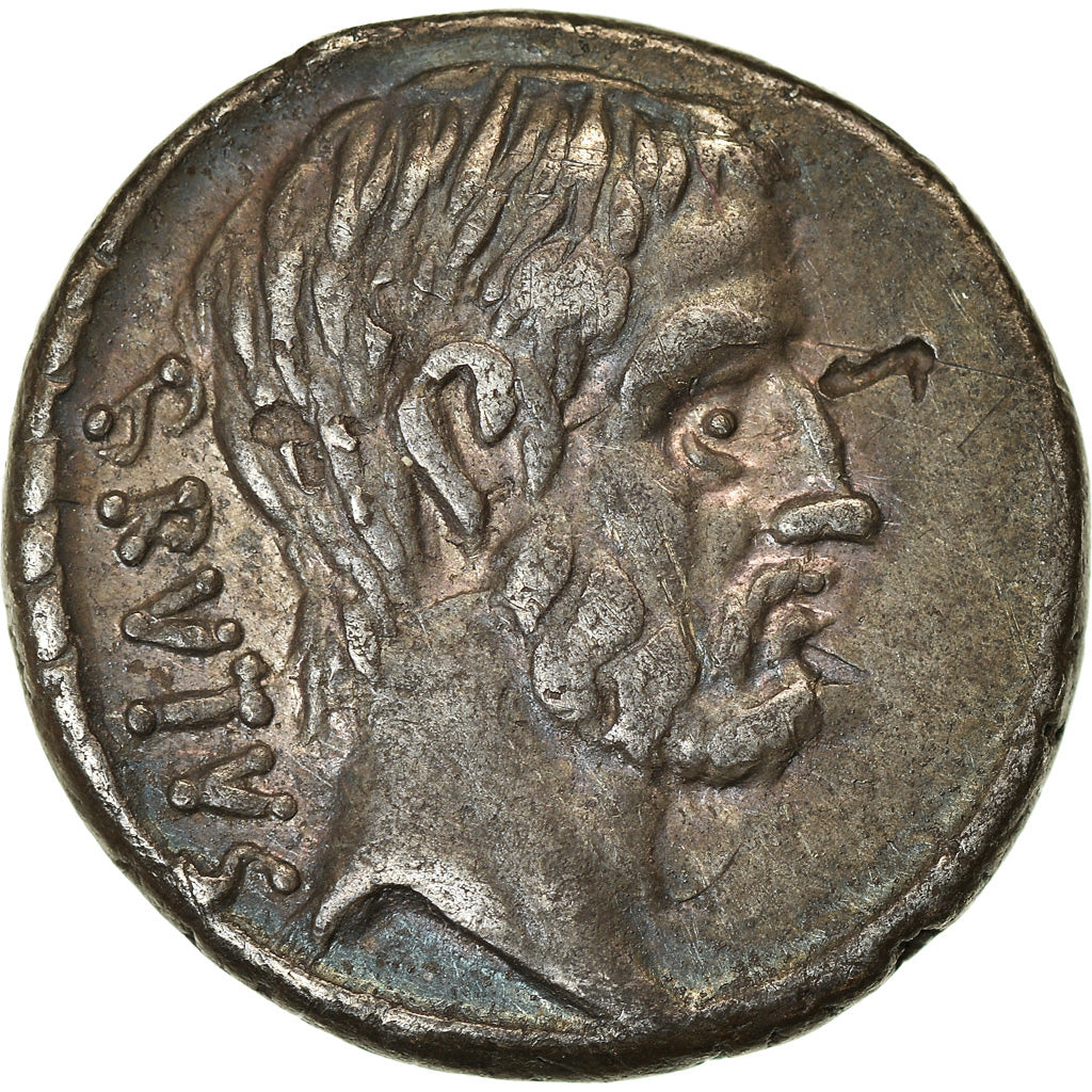 Coin, Junia, Denarius, 54 BC, Rome, AU(50-53), Silver, Crawford:433/2