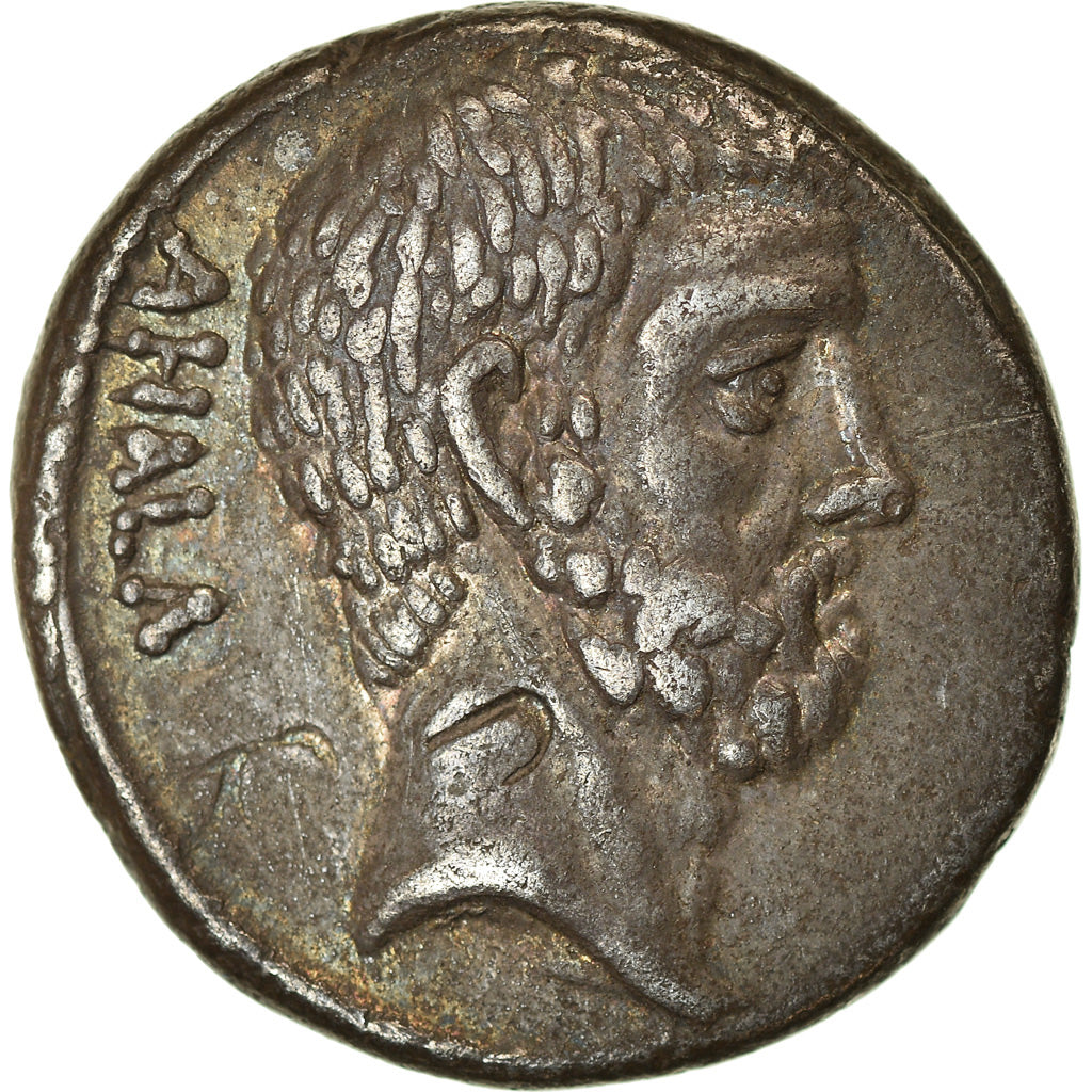 Coin, Junia, Denarius, 54 BC, Rome, AU(50-53), Silver, Crawford:433/2