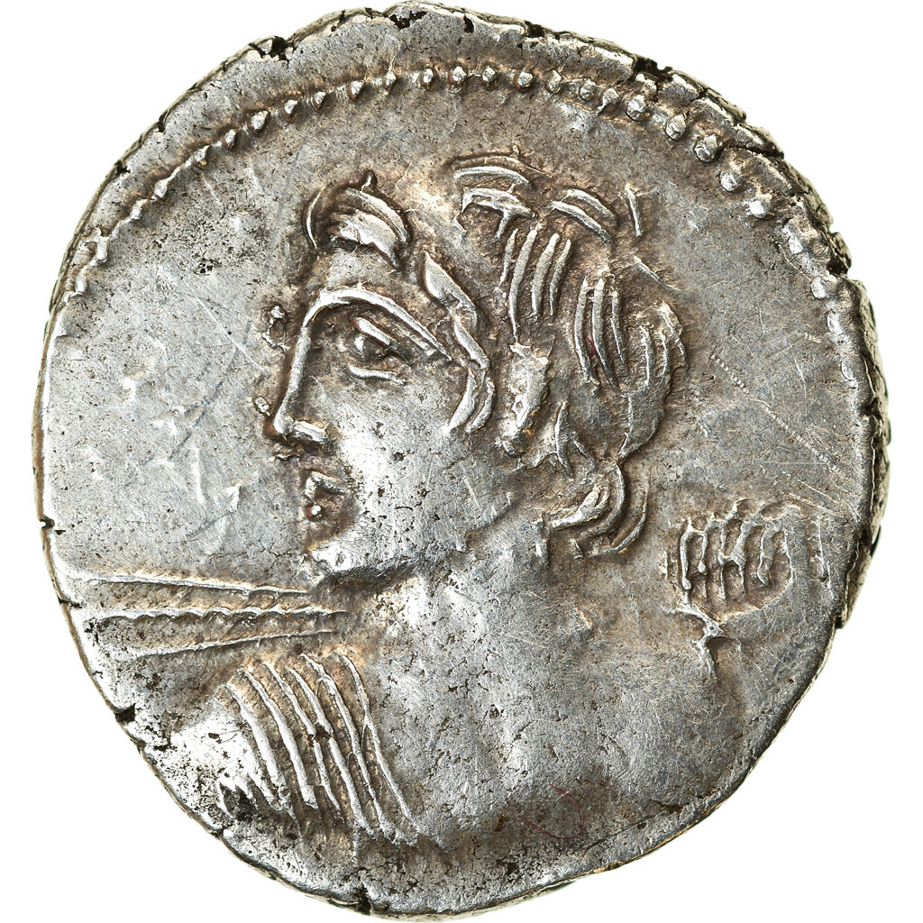 Coin, Licinia, Denarius, 84 BC, Rome, AU(55-58), Silver, Crawford:354/1