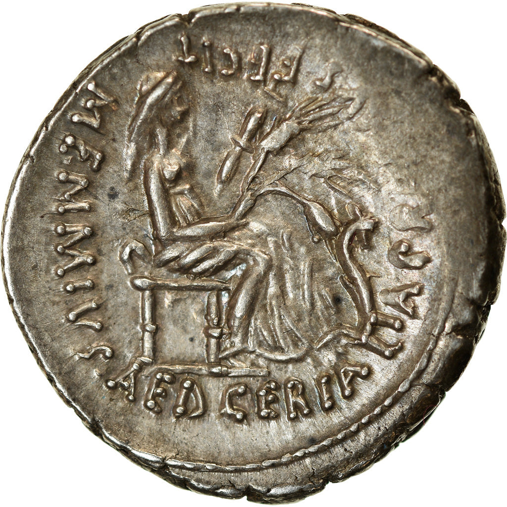Coin, Memmia, Denarius, 56 BC, Rome, MS(60-62), Silver, Crawford:427/2