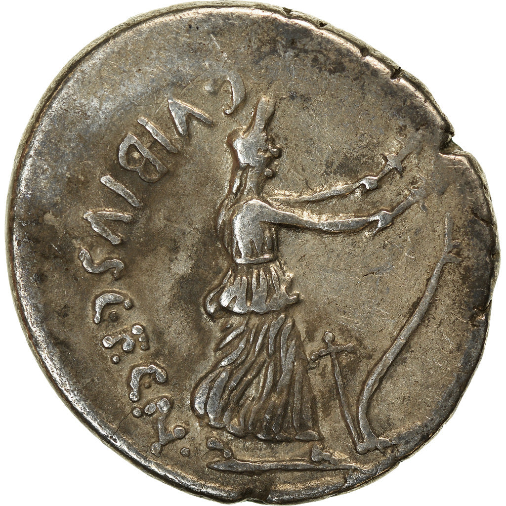 Moneta, Vibia, Denarius, 48 BC, Rome, EF(40-45), Srebro, Crawford:449/2