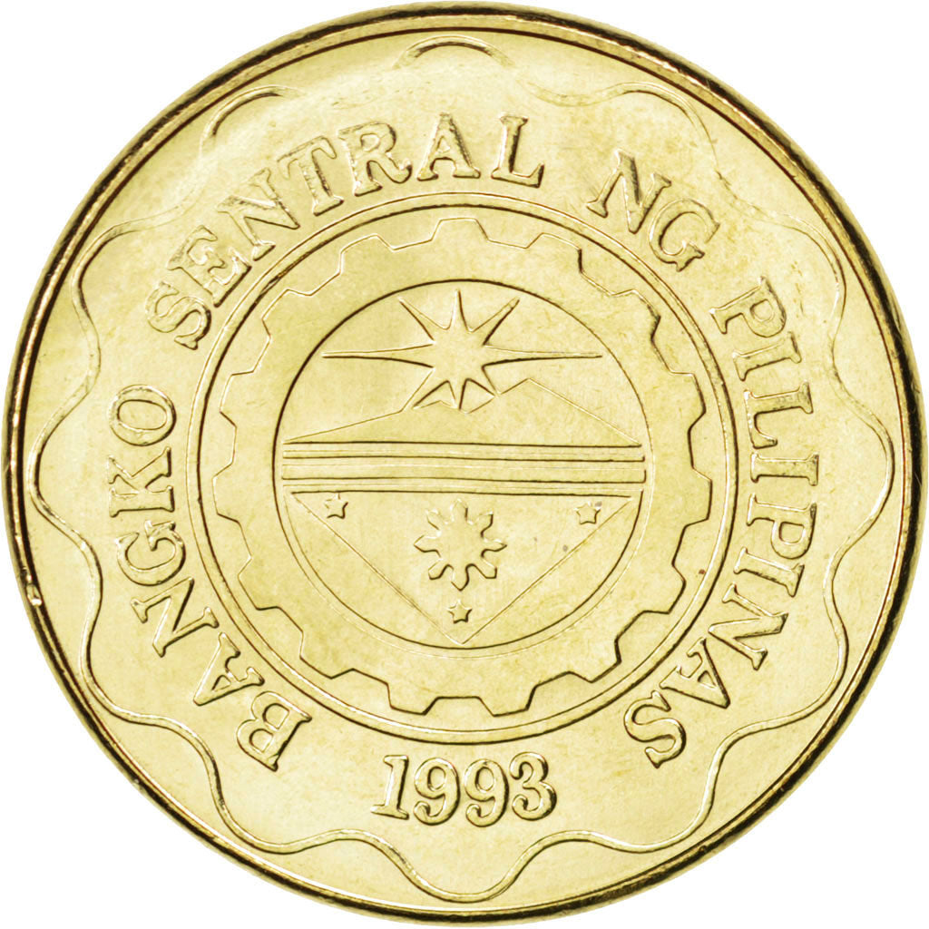 PHILIPPINES, 5 Piso, 2005, KM #272, MS(63), Nickel-Brass, 27, 7.82