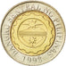 Moneta, Filipiny, 10 Piso, 2006, MS(63), Bimetaliczny, KM:278